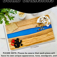 Engraved Cheese Board, Custom Cutting Board, Engraved Olive Wood Resin Charcuterie Board, Unique Grandma Gift, Perfect Gift for Mother