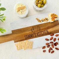 Engraved Marble Cheese Board Christmas Gift