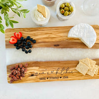 Resin and Olive Wood Charcuterie Board, Perfect Gift for Mother's Day, Engraved Charcuterie Board, Unique Grandma Gift,Custom Mom to be Gift